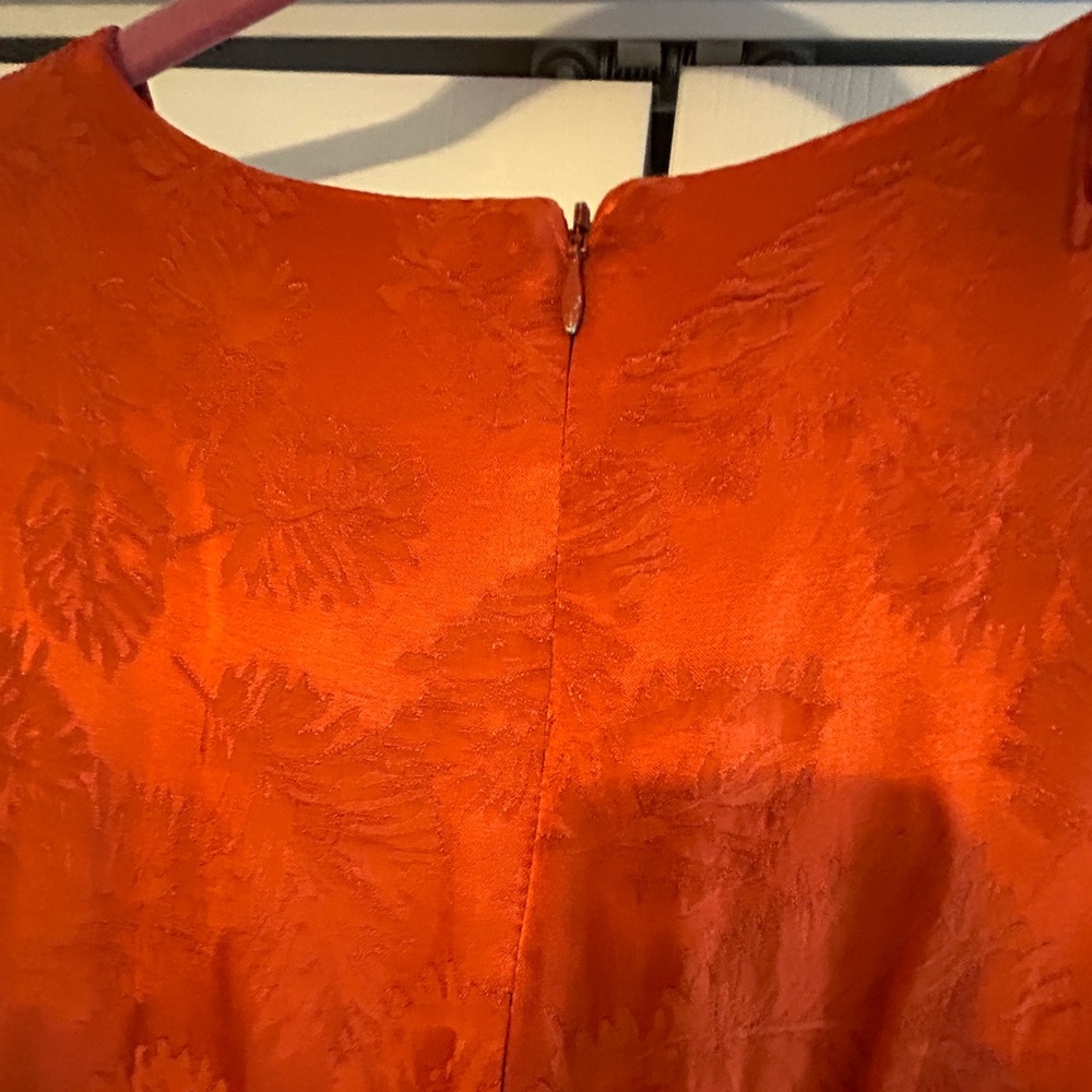 Orange Jacquard Midi Dress - Love, Whit by Whitney Port - Picture 13 of 16